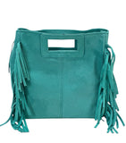 Italian Suede Fringed Shopper Bag wholesale