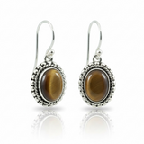 Tigers Eye Sterling Silver Earrings