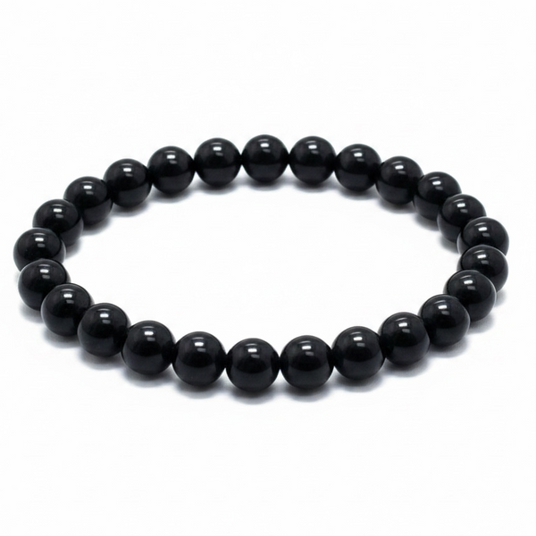 Crystal Onyx 8mm Ball Bracelet