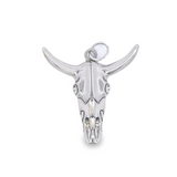 Gold Filled 18K Bullock Skull Pendant (A10)