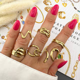 Ring, 18K Gold Plated Steel