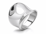 Concaved Sterling Silver Ring