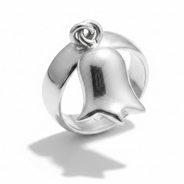 Hamsa Dangly Sterling Silver Band