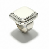 Chunky Square Sterling Silver Ring