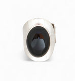 Onyx Sterling Silver Wrap Ring