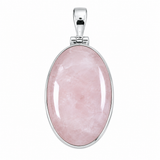 Rose Quartz Sterling Silver Pendant