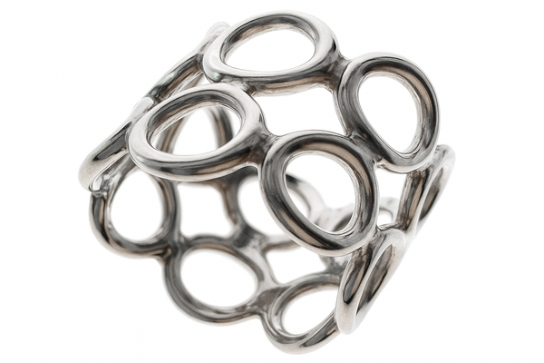 Holey Band Sterling Silver Ring