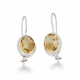 Citrine Sterling Silver Earrings
