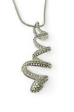 Necklace Sterling Silver Plated Snake