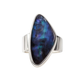 Pāua Sterling Silver Ring