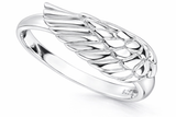 Angel Wing Sterling Silver Ring - Essentially Silver Jewelry