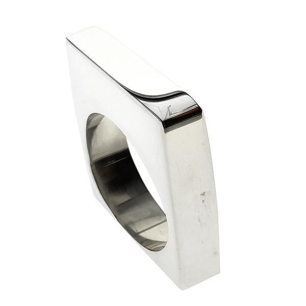 Solid Thin Square Sterling Silver Ring