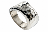 Hammered 12mm Curved Band