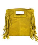 Italian Suede Fringed Shopper Bag wholesale