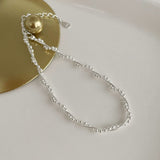S925 Silver Beaded Wrap Bracelet