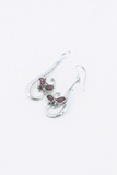 Garnet Sterling Silver Earrings