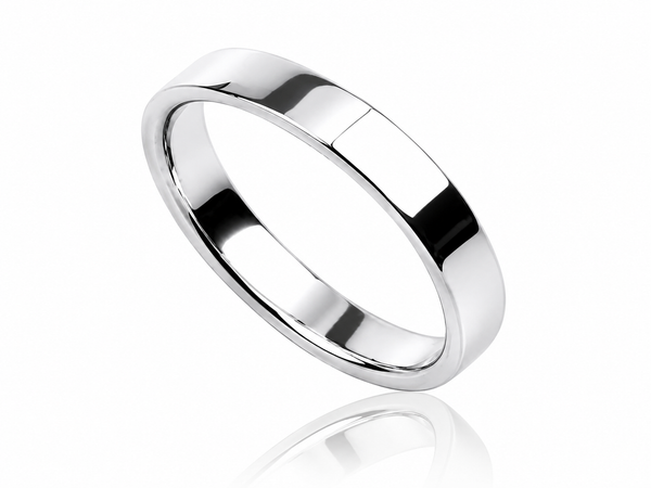 Plain 3mm Sterling Silver Band Ring - Genuine .925 Silver