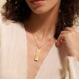 Long Zodiac 18k Gold Plated Waterproof 18inch Stainless Steel Necklace