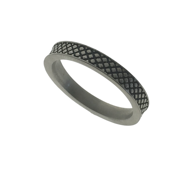 Stainless Steel Pattern Ring