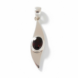Garnet Sterling Silver Pendant