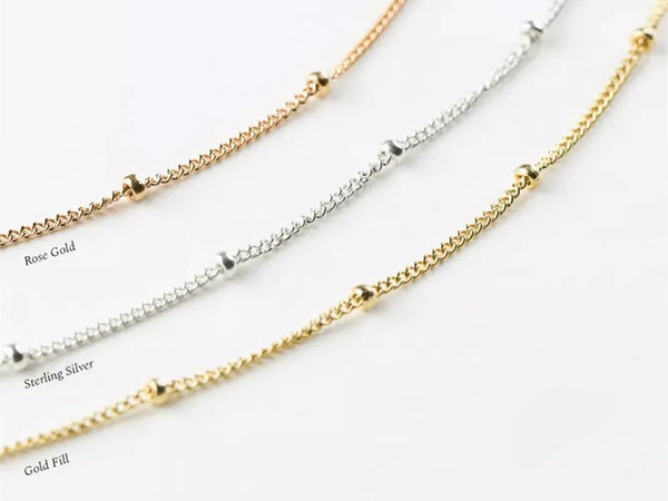 Ball Sterling Silver/Gold Plated/Rose Gold Plated Bracelet