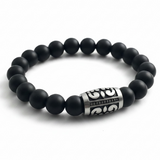 Ball Black Agate Fashion Bracelet