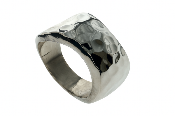 Hammered 12mm Curved Band