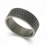 Stainless Steel Ring with Reptile Design