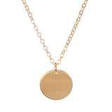 Gold Disc Necklace