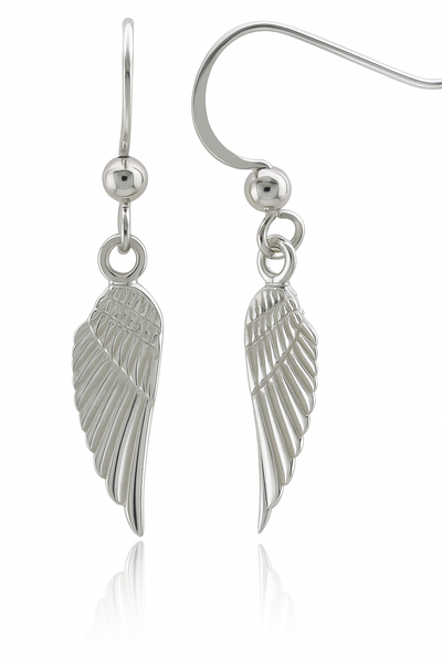 Angel Wing Sterling Silver Earrings