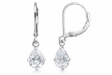 Crystal Drop Sterling Silver Earrings