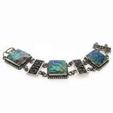 Paua Boxed Filagree .925 Sterling Silver Bracelet