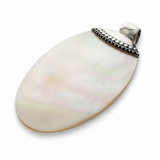 Mother of Pearl Oval Sterling Silver Pendant