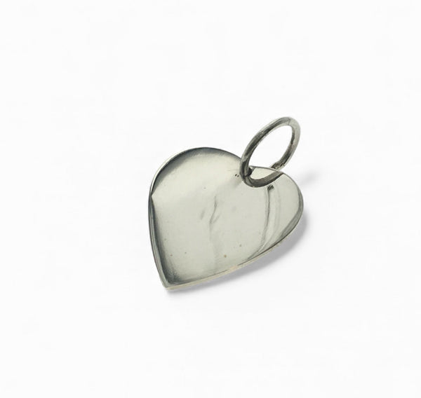 Heart Sterling Silver Pendant - Handcrafted Love Symbol Charm