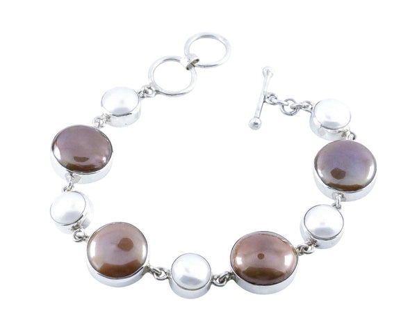 Pearl Sterling Silver Bracelets