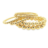 Gold Filled 18k Stretchy Bead Bracelet (I55-59/I61-I63/I396/I485)