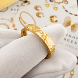 Ring, 18K Gold Plated Steel
