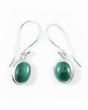 Malakite Sterling Silver Earrings