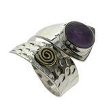 Amethyst Sterling Silver Wrap Ring