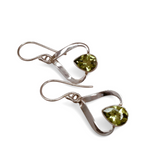 Peridot Sterling Silver Dangle Earrings