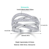 Moissanite S925 Sterling Silver Ring