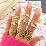 Ring, 18K Gold Plated Steel