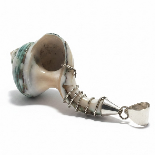 Shell Cone Sterling Silver Pendant