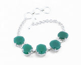 Agate Sterling Silver Bracelet