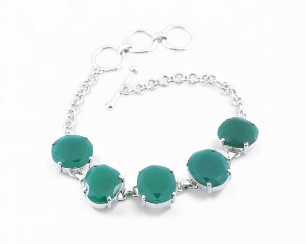 Agate Sterling Silver Bracelet