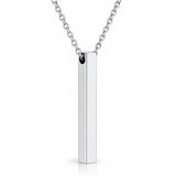 ENGRAVING-READY MEN'S STAINLESS STEEL NECKLACE