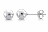 Ball Stud 6mm Sterling Silver Earrings - Essentially Silver Jewelry
