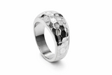 Hammered 10mm Dome Sterling SilverRing – Mexican Artisan Craftsmanship - Essentially Silver Jewelry