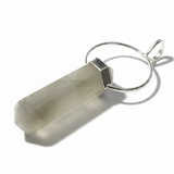Crystal Quartz Halo Silver Pendant