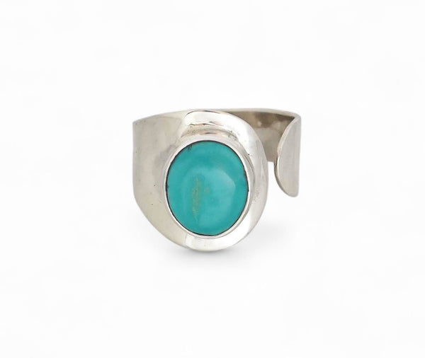 Turquoise Sterling Silver Wrap Ring